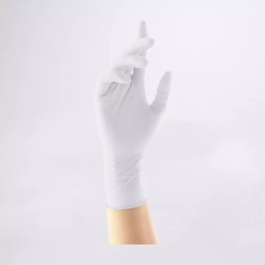 Latex Examination Gloves Powder Free White 100pcs