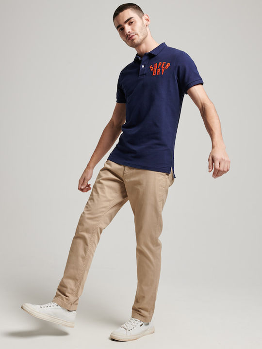 Superdry Superstate Polo T-shirt Navy Μπλε