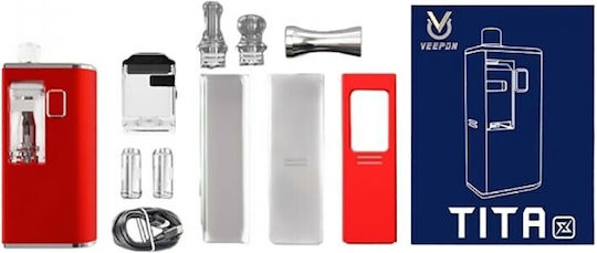 VEEPON Tita X Aio Box Mod Kit 4ml Red Edition