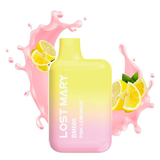 Lost Mary Еднократна Електронна Цигара 600 Вдишвания Pink Lemonade 2ml 20mg Розова