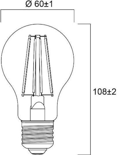 Sylvania Λάμπα LED 7W για Ντουί E27 Θερμό Λευκό 806lm Dimmable