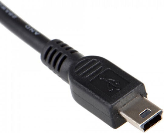 Dazzne USB 2.0 Kabel USB-A-Stecker - Mini-USB-B-Stecker Schwarz 1m DZ-373