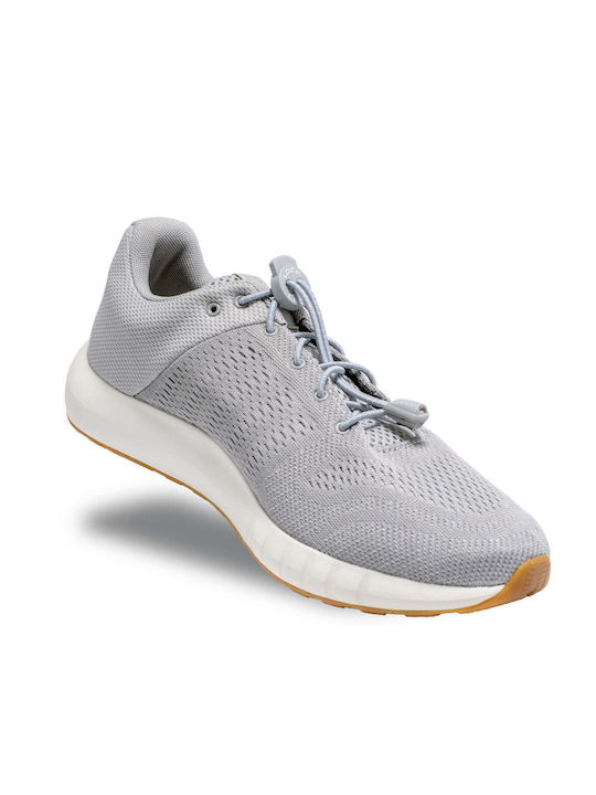 Lock Laces Cool Gray No Tie Κορδόνια Παπουτσιών Ελαστικά Γκρι 2τμχ 122cm