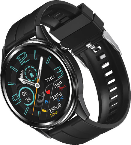 Kaku KSC-766 Smartwatch with Heart Rate Monitor (Black)