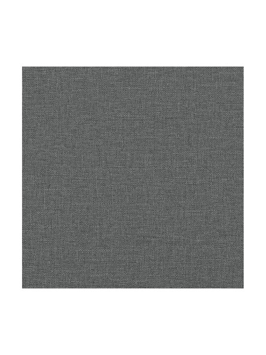 vidaXL Bankhocker mit Stauraum Stoff Dunkelgrau 110x45x49cm