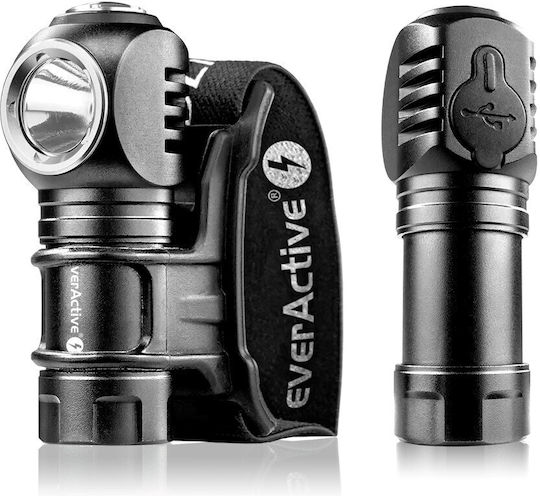 everActive Rechargeable Headlamp LED IP66 with Maximum Brightness 500lm Black