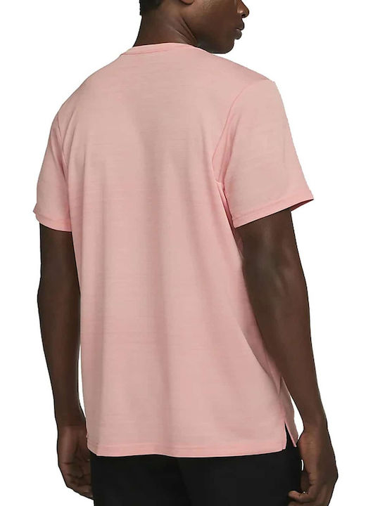 Nike Superset Αθλητικό Ανδρικό T-shirt Dri-Fit Ροζ Μονόχρωμο