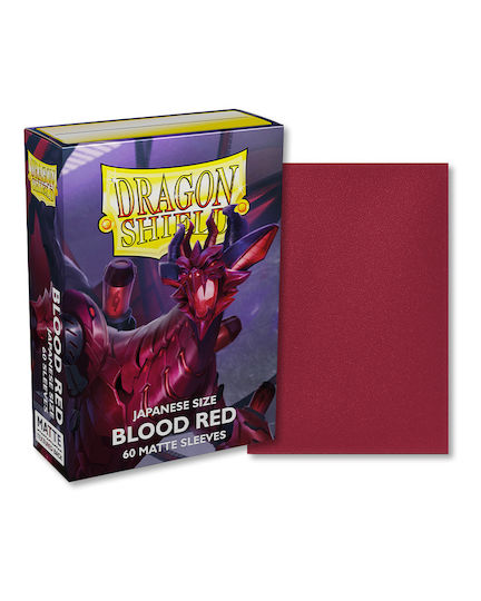 Dragon Shield Japanese Small Size Card Sleeves Japanese Size 60τμχ Red
