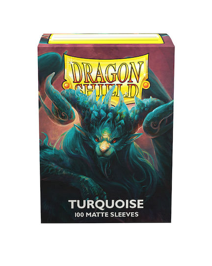 Dragon Shield Game Accessory Turquoise Matte Sleeves Standard Size 100τμχ