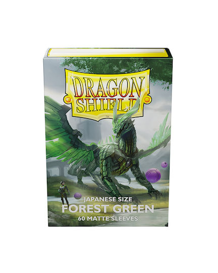 Dragon Shield Card Sleeves Japanese Size 60τμχ Forest Green