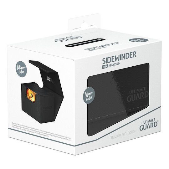 Ultimate Guard Sidewinder XenoSkin Monofarbene Deck Box Standardgröße Schwarze
