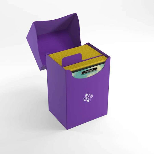 Gamegenic Deck Holder 80+ Deck Box Standard Size Purple