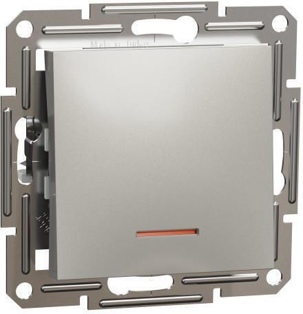 Schneider Electric Asfora Recessed Wall Switch Lighting One-Way without Frame Bronze