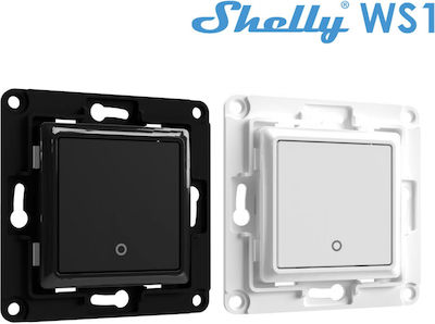 Shelly WS1 Recessed Wall Switch Commands One-Way without Frame White