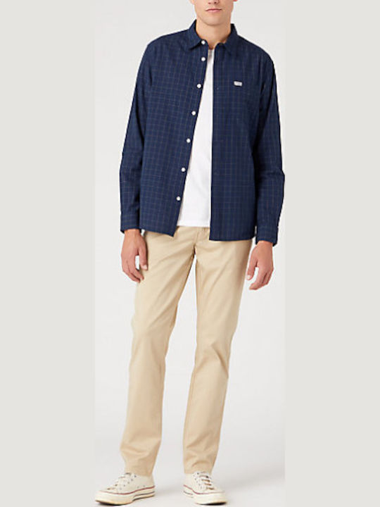 Gabardine Ανδρικό Παντελόνι Τζιν με Slim Straight Εφαρμογή Μπεζ