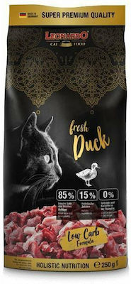 Leonardo Fresh Duck Low Carb Dry Food for Adult Cats with Duck 1.5kg