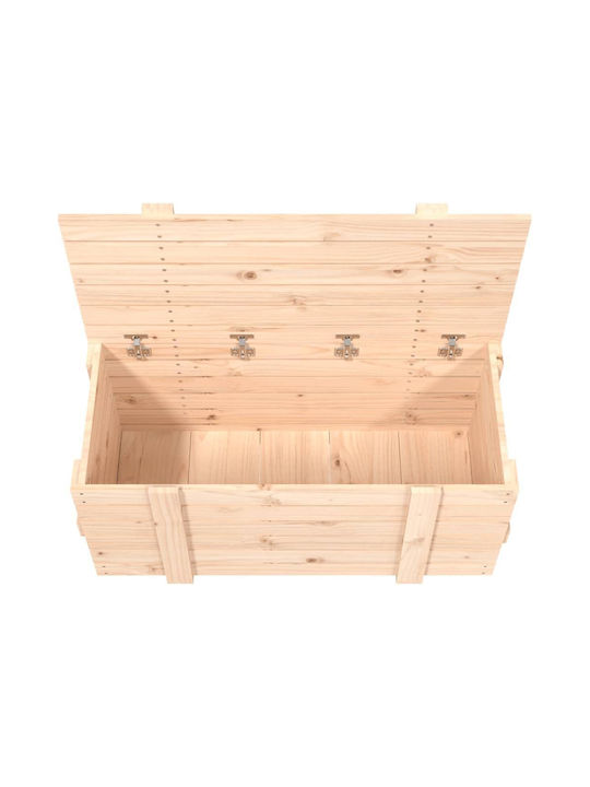 vidaXL Outdoor Storage Box Brown L91xW40.5xH42cm