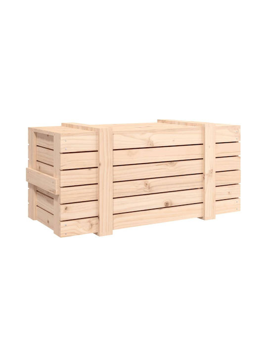 vidaXL Outdoor Storage Box Brown L91xW40.5xH42cm