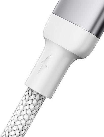 Joyroom S-UL012A10 Braided USB-A to Lightning Cable Λευκό 3m