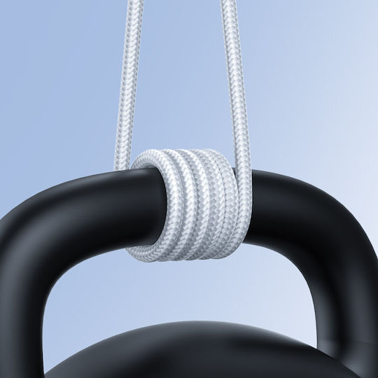 Joyroom Braided USB-C to Lightning Cable White 0.25m