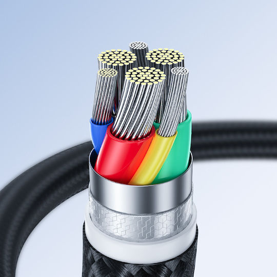 Joyroom S-CL020A11 Braided USB-C to Lightning Cable 20W Μαύρο 1.2m