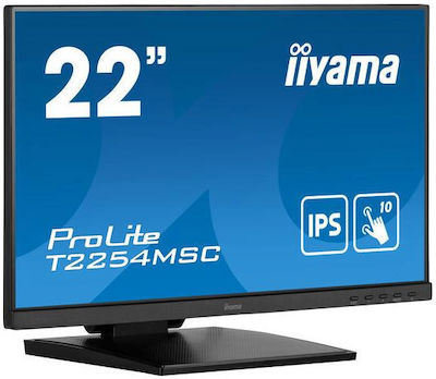 Iiyama ProLite T2254MSC-B1AG IPS Touch Monitor 21.5" FHD 1920x1080 με Χρόνο Απόκρισης 4ms GTG