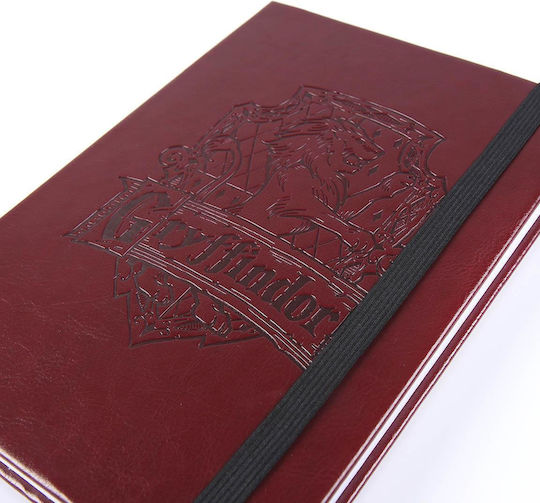 Harry Potter Harry Potter Notizbuch A5 mit leeren Seiten und Gummiband Rot