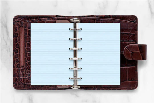 Filofax Ανταλλακτικές Κόλλες A6 20 Φύλλων Ριγέ Μπλε