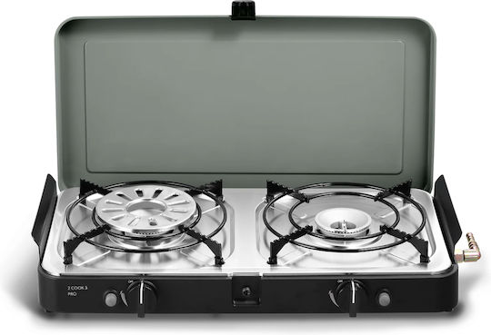 Cadac 2 Cook 3 Pro Deluxe Επιτραπέζια Εστία Κεραμική Διπλή Μαύρη