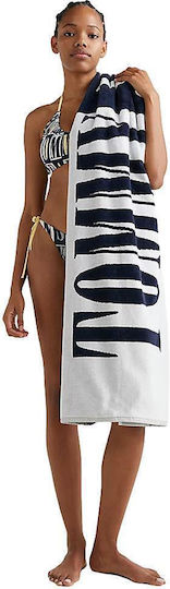 Tommy Hilfiger Logo Signature Cotton Blue 180x100cm