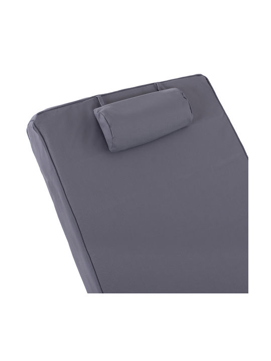 Freebox Liegestuhlkissen Gray 194x70cm. FB911237.30T