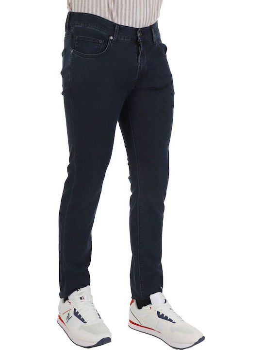 Men's Jeans Pants Elastic with Slim Fit Navy Blue