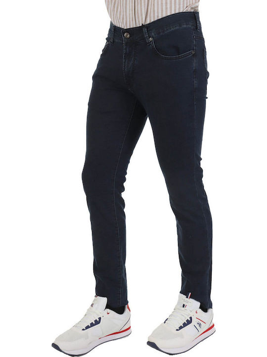 Men's Jeans Pants Elastic with Slim Fit Navy Blue