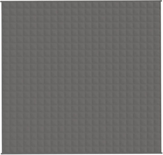 vidaXL Pătură De Gravitație Superdublă 220x240cm Gri