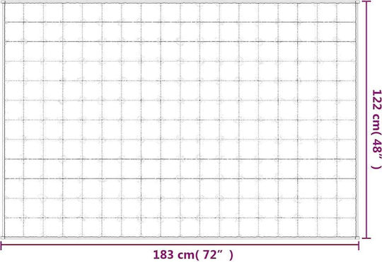 vidaXL Pătură De Gravitație Pentru Canapea 122x183cm Crem Deschis