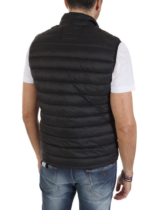 Karl Lagerfeld Men's Sleeveless Puffer Jacket Black