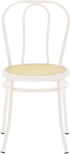 Wien Kitchen Metallic Chair Ecru / Beige 40x47x85cm
