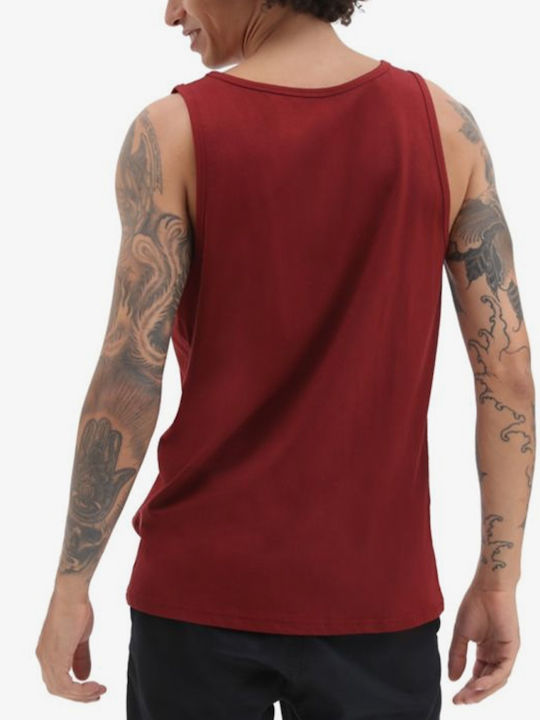 Vans Herren Kurzarmshirt Syrah Red/White