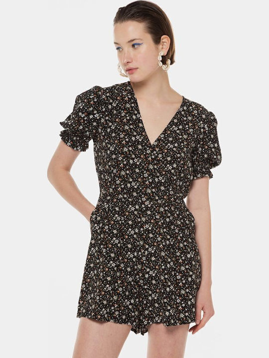 Alida De Damă Mâneca scurta Short întreg Negru