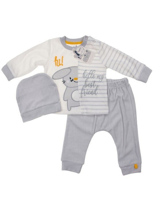 Εβίτα Kinder Set mit Hose Winter 3Stück Gray