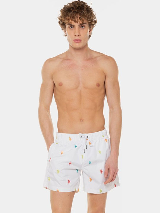 Coty Men's Swimwear Shorts White with Patterns