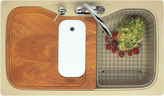 Elleci Fox 360 Granitek LGF36051 Drop-In Sink Synthetic Granite W86xD50cm Avena