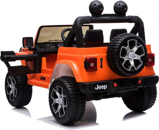 Wrangler Rubicon Doppelsitzer mit Fernbedienung Lizensiert 12 Volt Orange Für 2+ Jahre