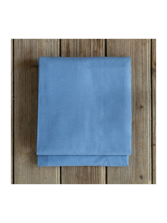 Nima Sheet King Size with Elastic 180x200+34cm. Superior 32100 Denim Blue