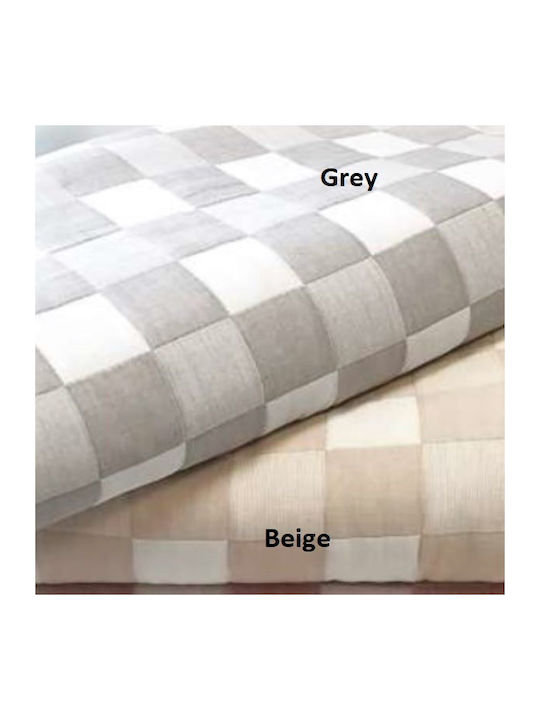 Kipper Check Κουβέρτα Μονή 160x240εκ. Gray