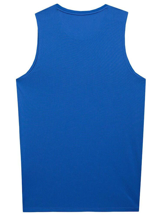 4F Men's Athletic Short Sleeve Blouse Blue