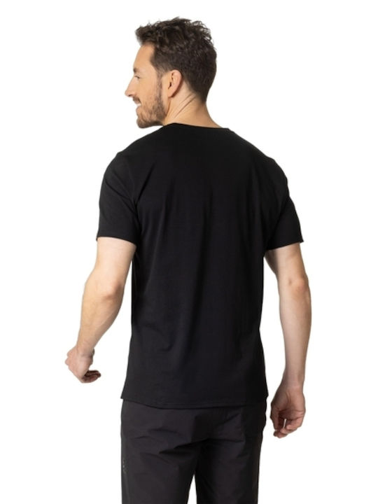 Odlo Nikko Landscape Ανδρικό T-shirt Μαύρο με Στάμπα
