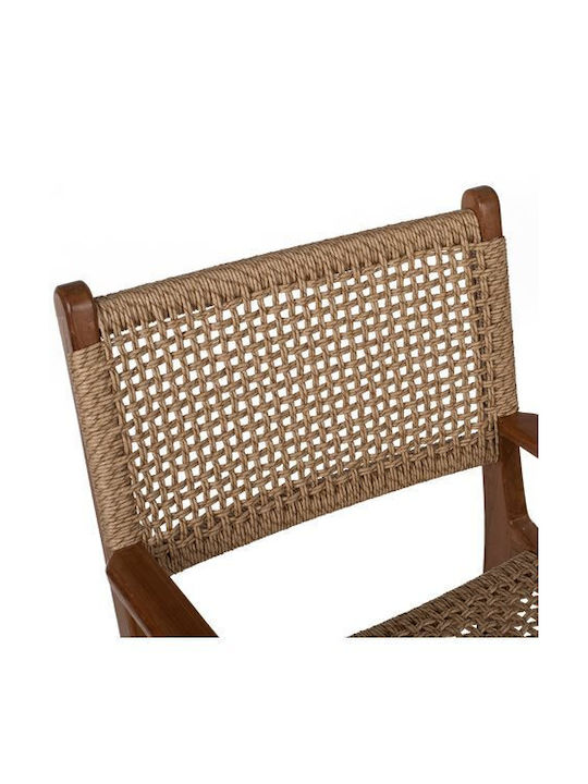Fotoliu de exterior Rattan Natural-beige 54x55x86cm