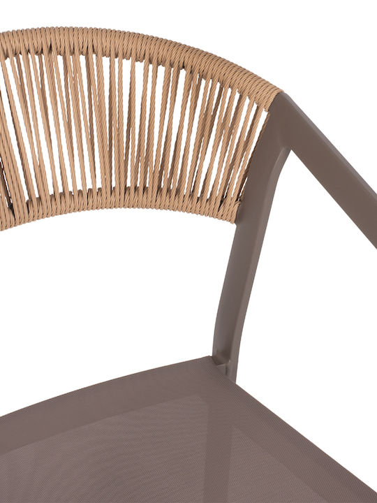 Gartenstühle Aluminium Miri Beige 45x63x82cm