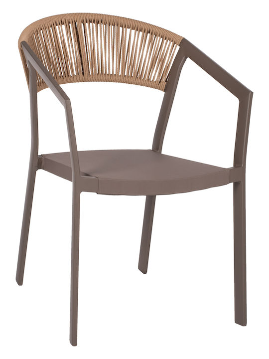 Gartenstühle Aluminium Miri Beige 45x63x82cm